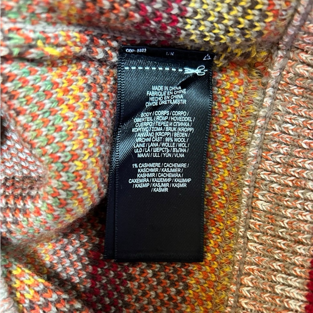 RRL Ralph Lauren Men’s Medium Southwestern Wool Blend Aztec Sweater Jacket $1200 - Picture 8 of 11